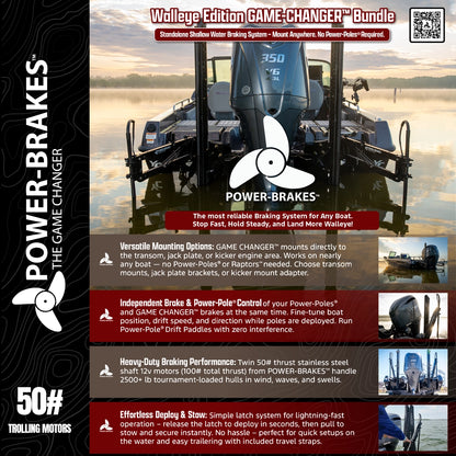 50# Walleye Edition Bundle - The Game Changer™ | Power-Brakes™