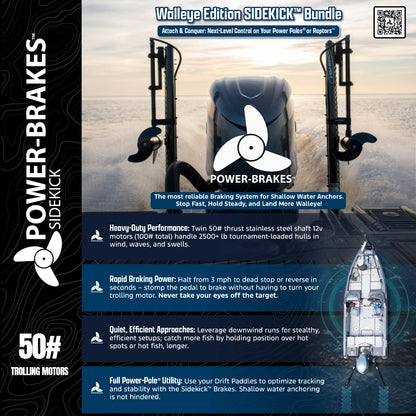 50# Walleye Edition Bundle - SIDEKICK™ Bundle | Power-Brakes™