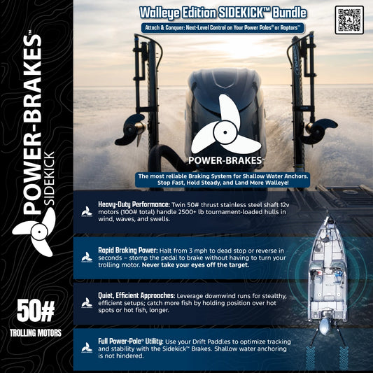 50# Walleye Edition Bundle - SIDEKICK™ Bundle | Power-Brakes™